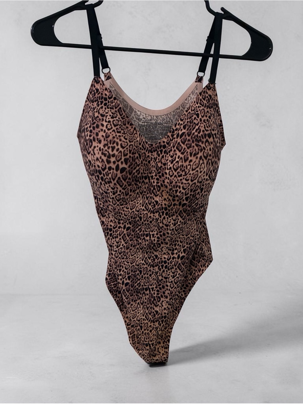 Victoria's Secret Leopard Print Bandeau Bodysuit - Brown/ thong bottom